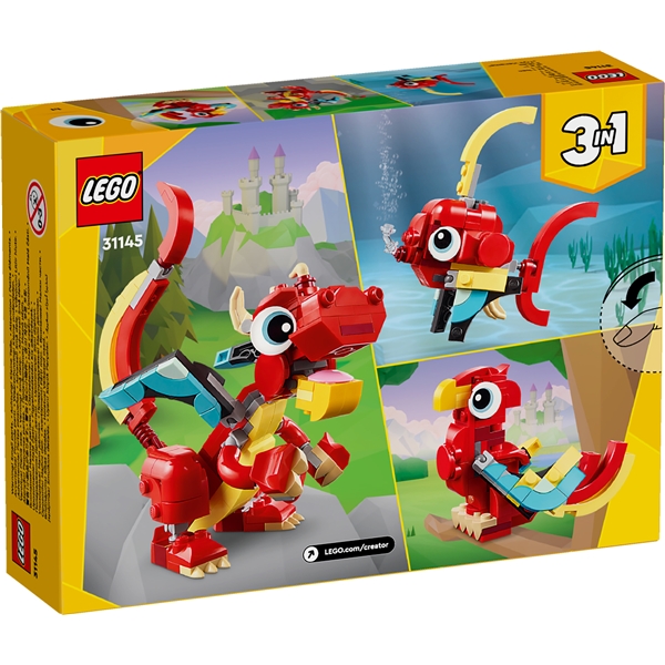 31145 LEGO Creator Punainen Lohikäärme (Kuva 2 tuotteesta 6)
