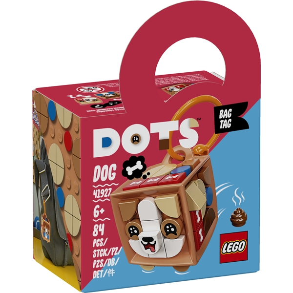 41927 LEGO DOTS Laukkukoriste, koira (Kuva 1 tuotteesta 3)