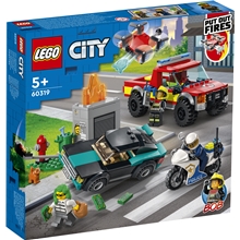 60319 LEGO City Fire Sammutustehtävä ja Poliisin