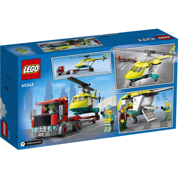 60343 LEGO City Pelastushelikopterin Kuljetusauto (Kuva 2 tuotteesta 5)