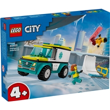 60403 LEGO City Ambulanssi & Lumilautailija
