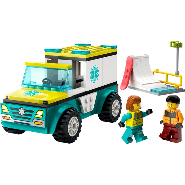 60403 LEGO City Ambulanssi & Lumilautailija (Kuva 3 tuotteesta 6)