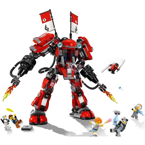 70615 LEGO Ninjago Tulirobotti (Kuva 2 tuotteesta 7)