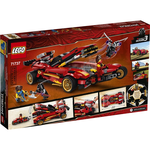 71737 LEGO Ninjago Ninja-auto X-1 (Kuva 2 tuotteesta 5)