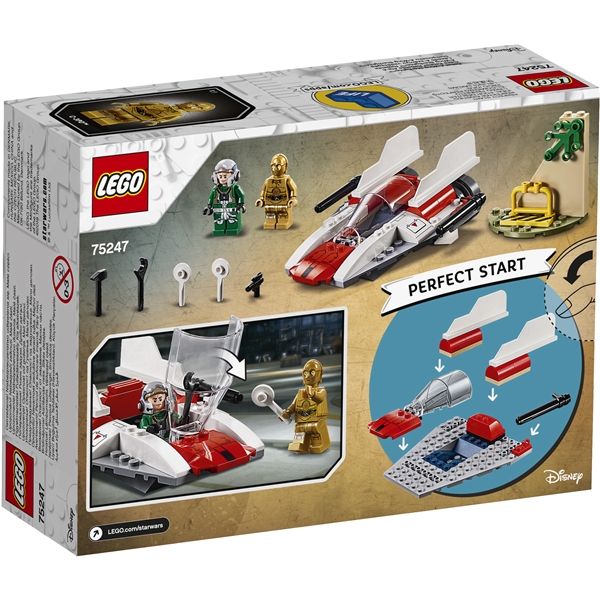 75247 LEGO Star Wars™ Kapinallisten A-siipinen (Kuva 2 tuotteesta 5)