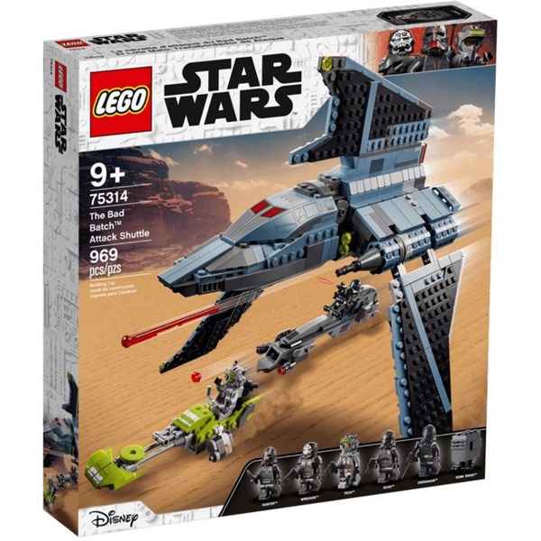 75314 LEGO Star Wars Bad Batch Hyökkäyssukkula (Kuva 1 tuotteesta 3)