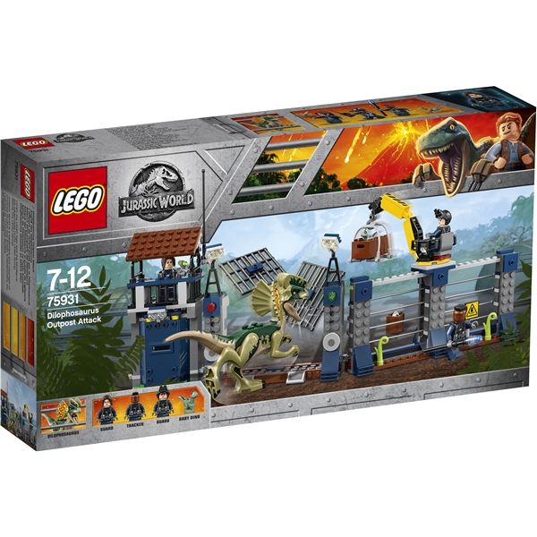 75931 LEGO Jurassic Dilophosauruksen Hyökkäys (Kuva 1 tuotteesta 6)