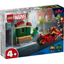 76287 LEGO Iron Man moottoripyörällä ja Hulk