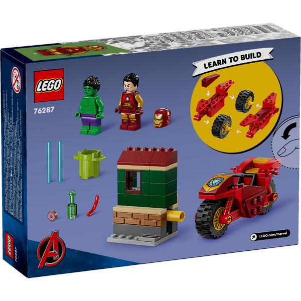 76287 LEGO Iron Man moottoripyörällä ja Hulk (Kuva 2 tuotteesta 6)