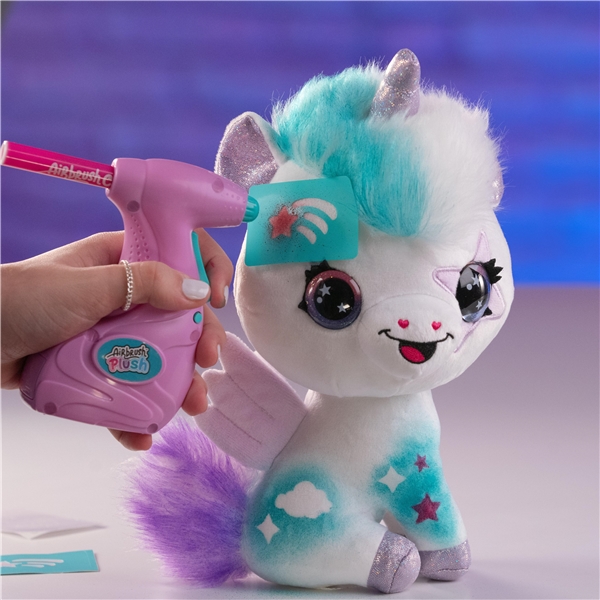Airbrush Plush Glow in the Dark Unicorn (Kuva 5 tuotteesta 6)