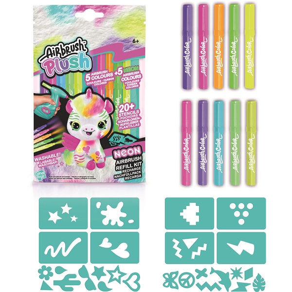 Airbrush Plush Refill Neon Kit x 10 marks (Kuva 2 tuotteesta 3)