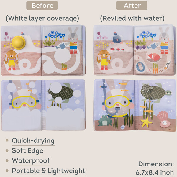 Taf Toys Peek-A-Boo -vesikirja (Kuva 5 tuotteesta 5)