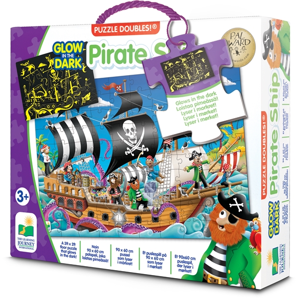 Puzzle Doubles Pirate Ship Glow in The Dark (Kuva 1 tuotteesta 3)