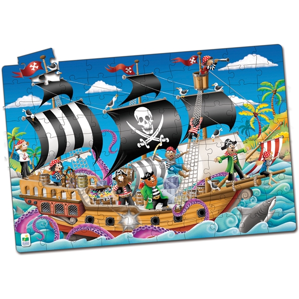 Puzzle Doubles Pirate Ship Glow in The Dark (Kuva 2 tuotteesta 3)