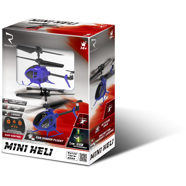 Revolt R/C S100 Mini Helikopteri Sininen (Kuva 4 tuotteesta 4)