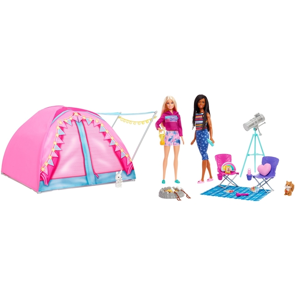 Barbie Camping Teltta + Nuket (Kuva 1 tuotteesta 7)
