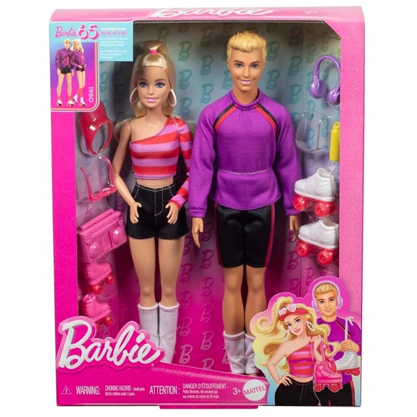 Barbie Fashionista 65. Barbie & Ken 2-paketti (Kuva 6 tuotteesta 6)