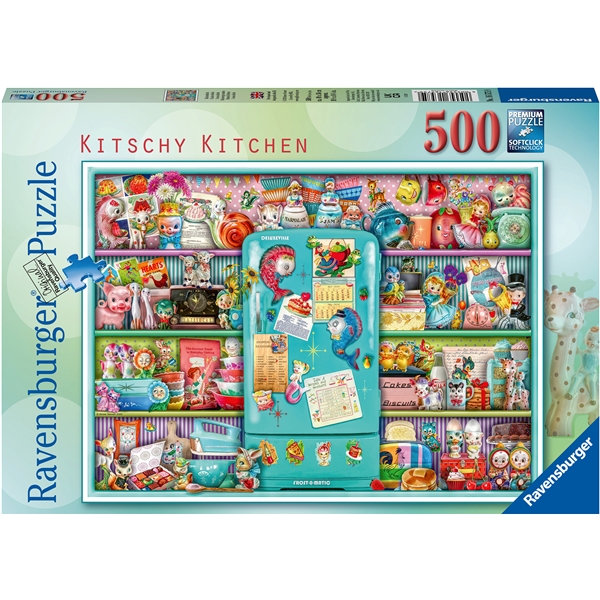 Palapeli 500 Palaa Kitschy Kitchen (Kuva 1 tuotteesta 2)