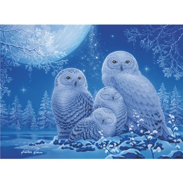 Palapeli 500 Palaa Owls in Moonlight (Kuva 2 tuotteesta 2)