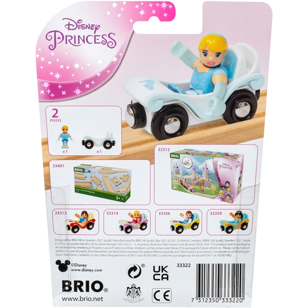 BRIO 33322 Disneyprinsessa Tuhkimo ja Vaunut (Kuva 3 tuotteesta 3)