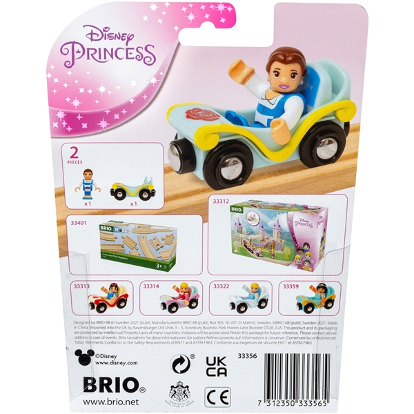 BRIO 33356 Disneyprinsessa Belle ja Vaunut (Kuva 3 tuotteesta 3)