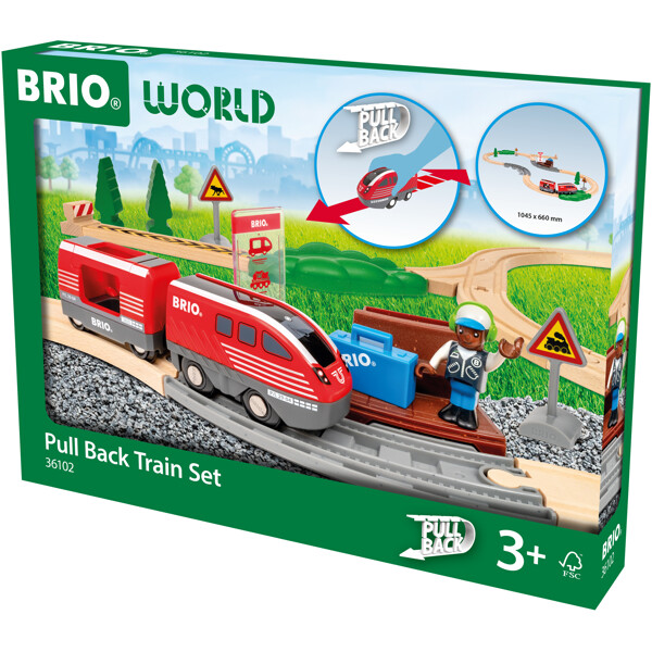 BRIO 36102  Pull Back Train Set (Kuva 1 tuotteesta 6)