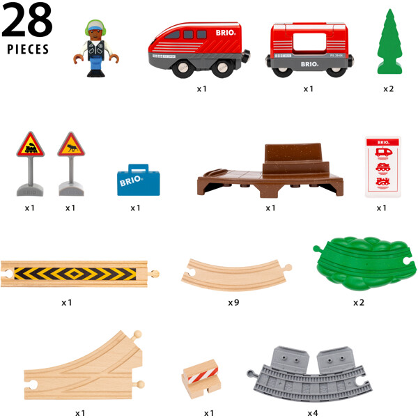 BRIO 36102  Pull Back Train Set (Kuva 3 tuotteesta 6)