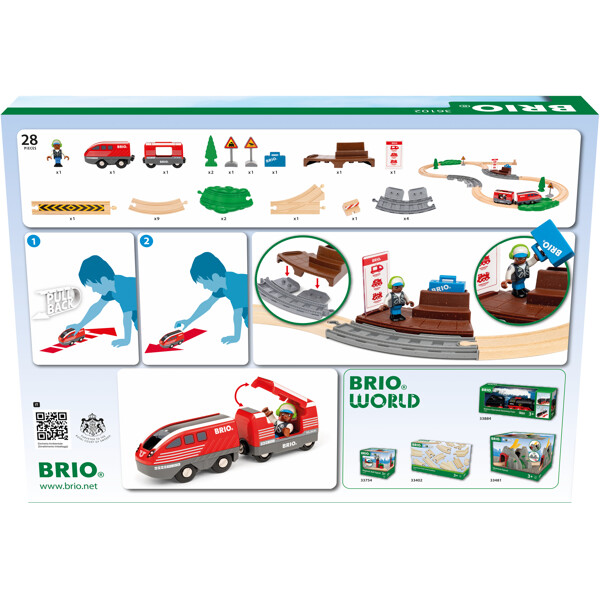 BRIO 36102  Pull Back Train Set (Kuva 6 tuotteesta 6)