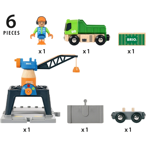 BRIO 33962 Smart Tech -konttinosturi (Kuva 2 tuotteesta 5)