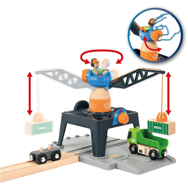 BRIO 33962 Smart Tech -konttinosturi (Kuva 3 tuotteesta 5)