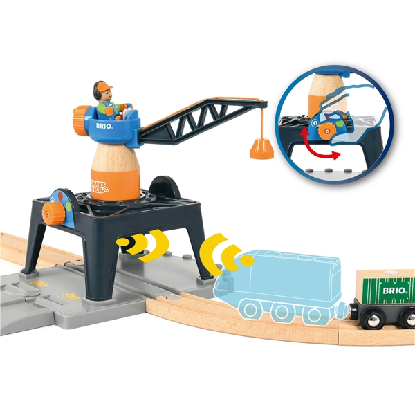BRIO 33962 Smart Tech -konttinosturi (Kuva 4 tuotteesta 5)