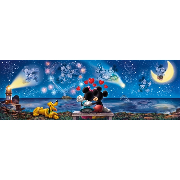 Palapeli 1000 Palaa Panorama Mickey & Minnie (Kuva 2 tuotteesta 2)