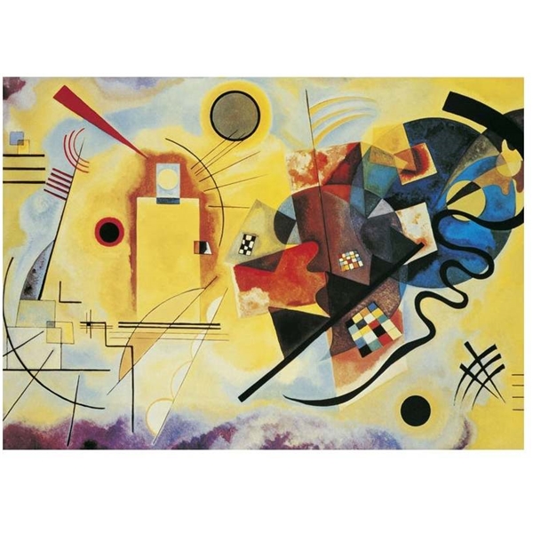 Palapeli 1000 Palaa Kandinsky Yellow-Red-Blue (Kuva 2 tuotteesta 2)