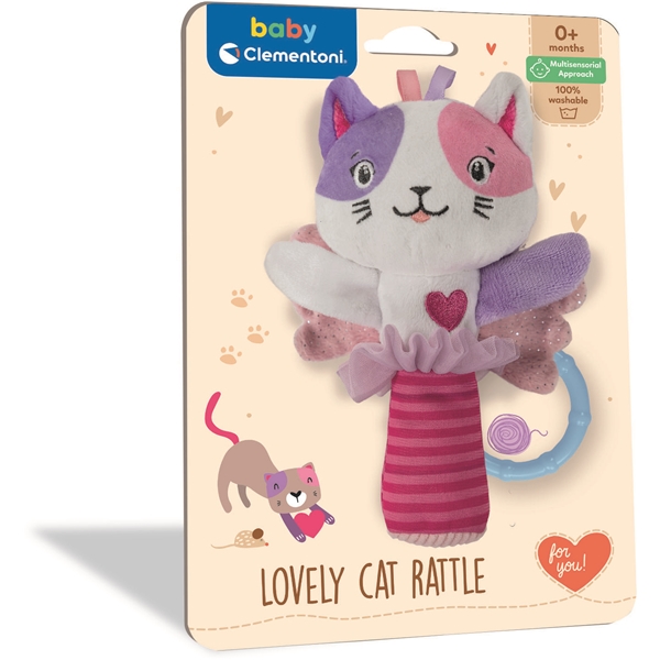 Clementoni Baby Soft Rattle Lovely Cat (Kuva 2 tuotteesta 4)