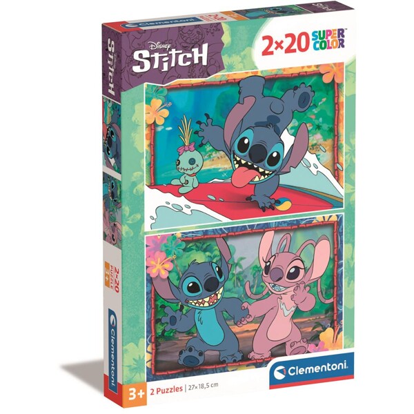 Palapeli 2 x 20 palaa CB Disney Stitch (Kuva 1 tuotteesta 3)