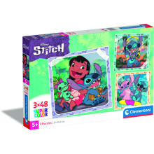Palapeli 3 x 48 palaa CB Disney Stitch