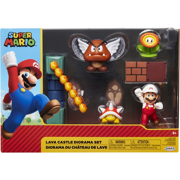 Super Mario Diorama Set Laavalinna (Kuva 1 tuotteesta 4)