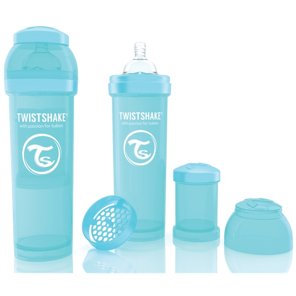 Twistshake Tuttipullo 330 ml Turkoosi