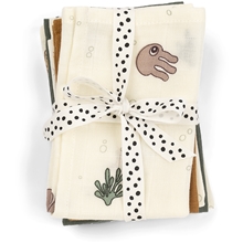 Done By Deer Wash Cloth Sea friends 5-pack
