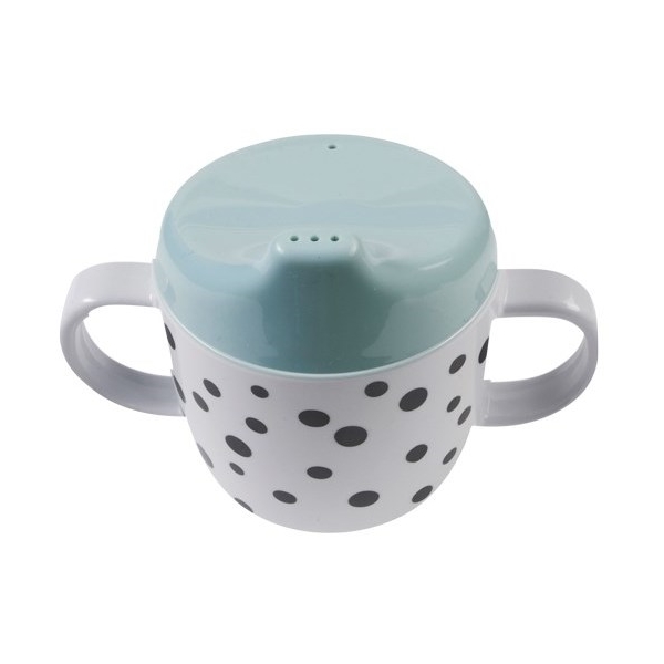 Done By Deer Spout Cup Happy Dots Blue