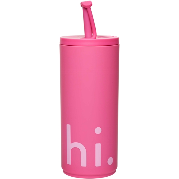 Design Letters Travel Cup with Straw 500ml (Kuva 2 tuotteesta 3)