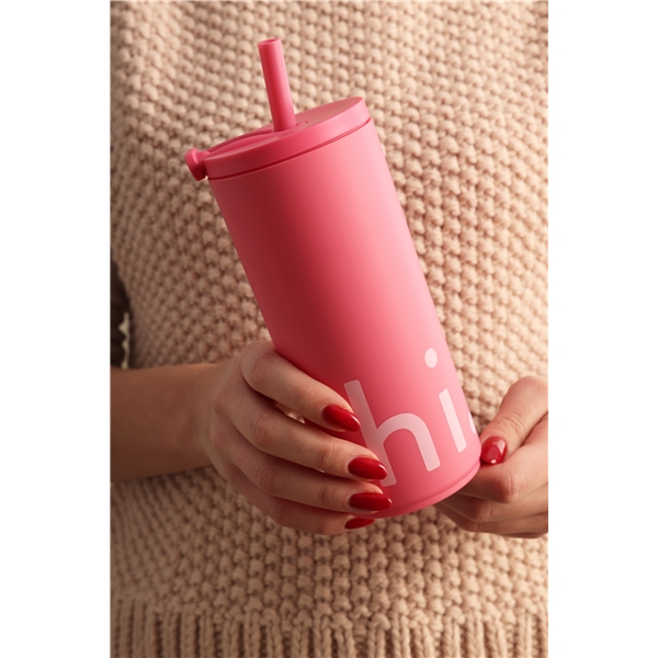 Design Letters Travel Cup with Straw 500ml (Kuva 3 tuotteesta 3)