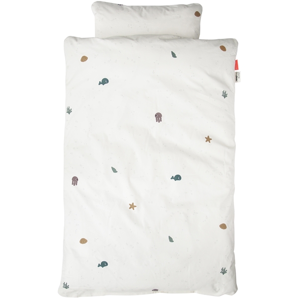 Done By Deer Bedlinen Baby Sea Friends Beige (Kuva 1 tuotteesta 3)