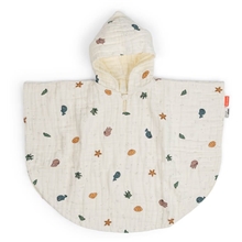 Done By Deer Bath Poncho Sea Friends Beige