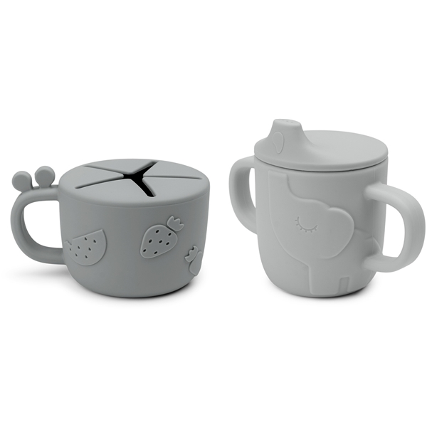 Done By Deer Spout/Snack Cup Set Deer Friends (Kuva 2 tuotteesta 4)