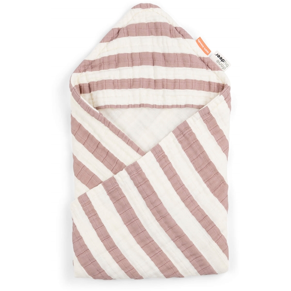 Done by Deer Hooded Towel Stripes (Kuva 2 tuotteesta 2)