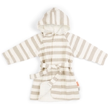 Sand - Done by Deer Bathrobe Stripes 3-4Y