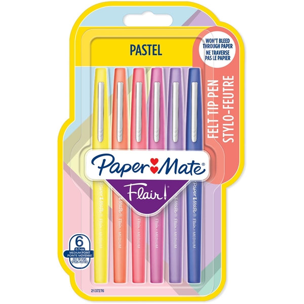 PaperMate Flair Pastelli 6-pack