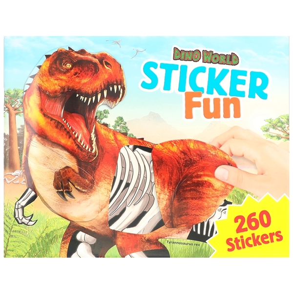 Dino World Sticker Fun Bok (Kuva 1 tuotteesta 2)