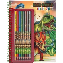 Dino World Värityskirja ja värikynät